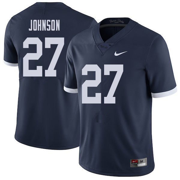 NCAA Nike Men's Penn State Nittany Lions T.J. Johnson #27 College Football Authentic Throwback Navy Stitched Jersey RKY1298BS